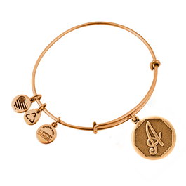 Alex And Ani Pulsera de Metal Dorada con Cierre Ajustable