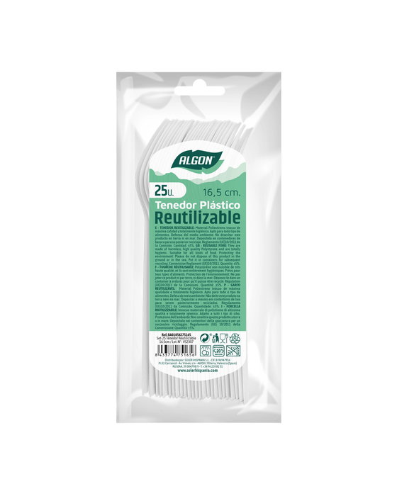 Algon Set 25 Tenedor Eco 16.5 cm (36 Unidades)