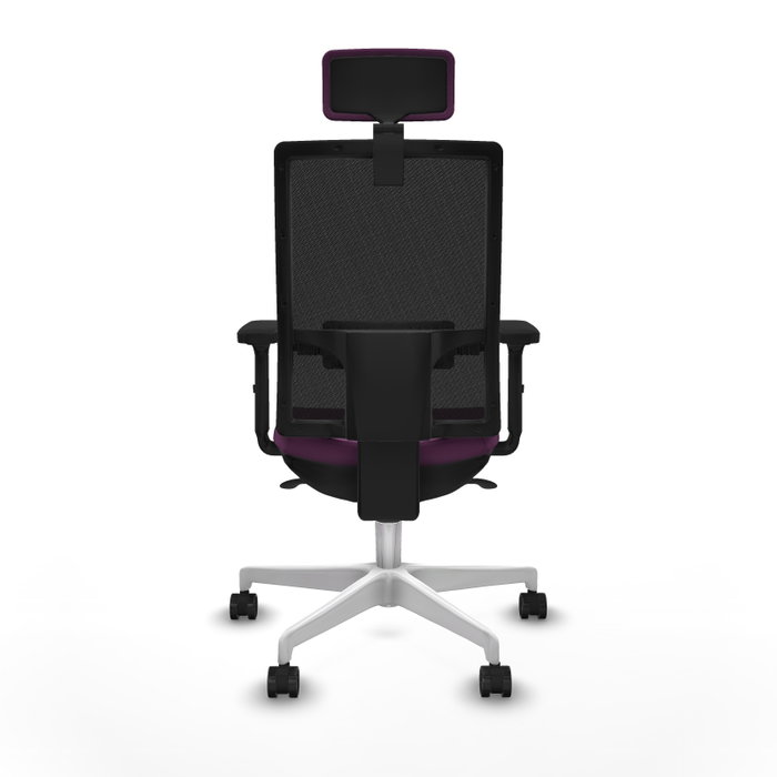 PIQUERAS Y CRESPO Silla de oficina Horna con mecanismo Sincro, Morado y Negro