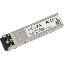 Mikrotik S-85DLC05D Módulo SFP Transceptor de Fibra Óptica 850nm 1.25G Multimodo LC Dual para 550 Metros
