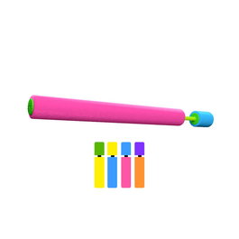 Marbueno Pistola de Agua Foam Succion Color Verde y Amarillo 50x4 cm Jardin, Piscina y Playa MARBUENO SUMMER 10120VEAM