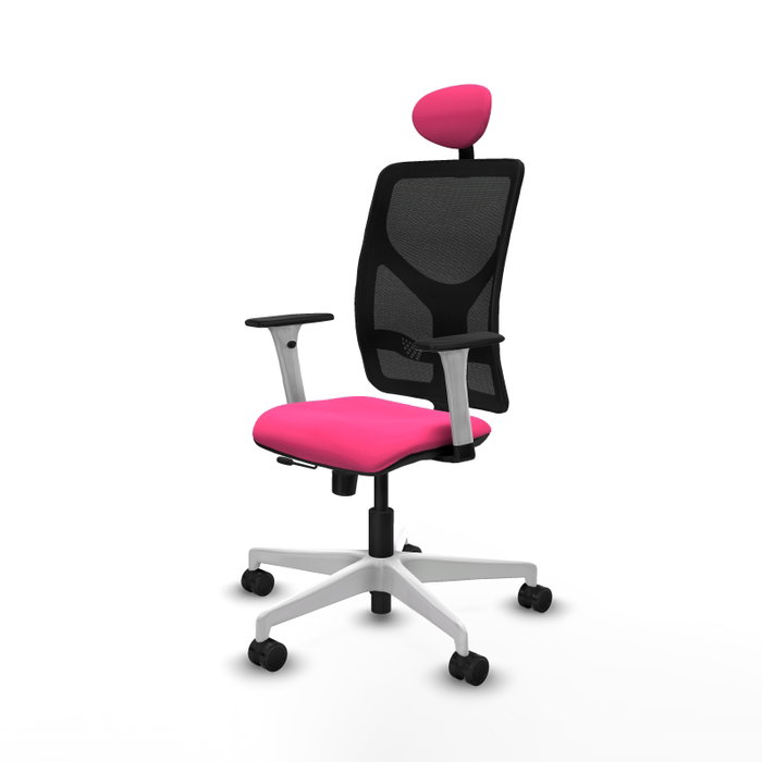 PIQUERAS Y CRESPO Silla de oficina Motilla con mecanismo Sincro/Traslack, Rosa y Negro PIQUERAS Y CRESPO Silla de oficina Motilla con mecanismo Sincro/Traslack, Rosa y Negro