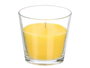 Ibergarden Vela de Vaso Aroma Citronela 28h - 120 gr en Vidrio Amarillo - Dimensiones 8.5x8x8.5 cm (Set de 12)