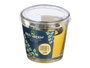Ibergarden Vela de Vaso Aroma Citronela 28h - 120 gr en Vidrio Amarillo - Dimensiones 8.5x8x8.5 cm (Set de 12)