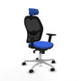 PIQUERAS Y CRESPO Silla de oficina Jorquera Azul y Negra