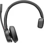 Poly Voyager 4310 Microsoft Teams Certified Headset con Adaptador BT700 y Soporte de Carga, Negro
