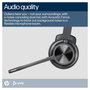 Poly Voyager 4310 Microsoft Teams Certified Headset con Adaptador BT700 y Soporte de Carga, Negro