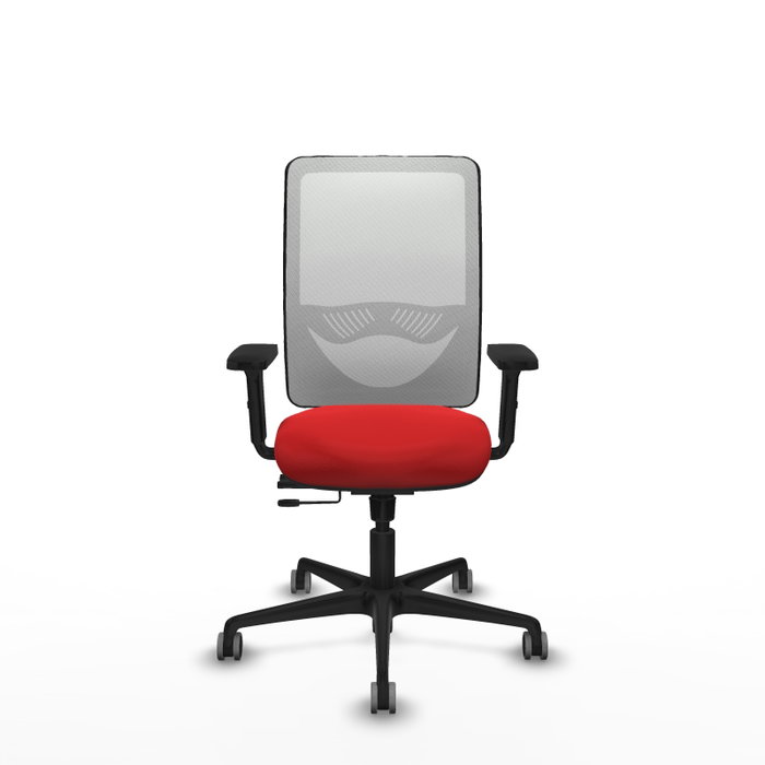 PIQUERAS Y CRESPO Silla de oficina Zulema con mecanismo Sincro/Traslack, Rojo y Blanco PIQUERAS Y CRESPO Silla de oficina Zulema con mecanismo Sincro/Traslack, Rojo y Blanco