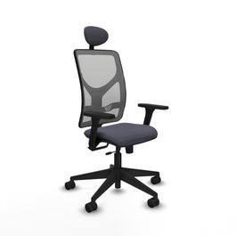 PIQUERAS Y CRESPO Silla de oficina Motilla Gris con mecanismo Sincro/Traslack