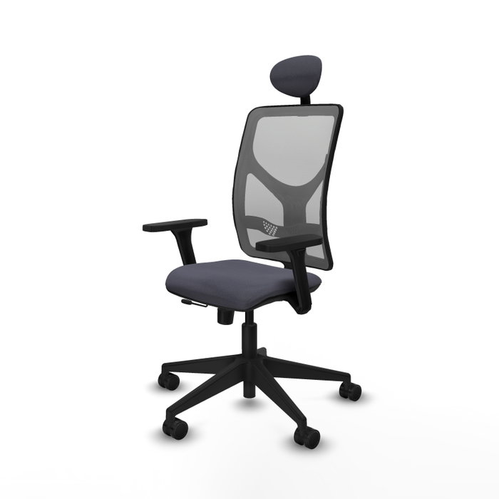 PIQUERAS Y CRESPO Silla de oficina Motilla Gris con mecanismo Sincro/Traslack