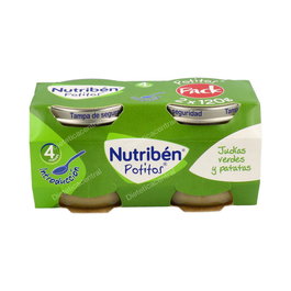 Nutriben Pack Potito Inicio Verduras 2 X120Gr