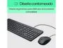 HP Combo 150 Teclado y Ratón con Cable Negro USB-A