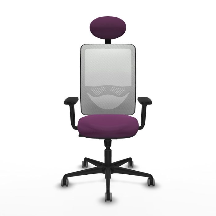 PIQUERAS Y CRESPO Silla de oficina Zulema con mecanismo Sincro, Morado y Blanco PIQUERAS Y CRESPO Silla de oficina Zulema con mecanismo Sincro, Morado y Blanco