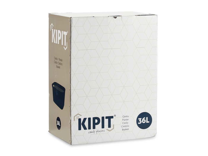 Kipit Cesta Ropa Plástico Rattan Gris 36 L 36 x 25.5 x 53 cm (Set de 12) Kipit Cesta Ropa Plástico Rattan Gris 36 L 36 x 25.5 x 53 cm (Set de 12)