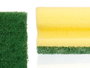Arte Regal Set 4 Estropajos Salvauñas 18 x 13 x 4.5 cm Espuma Poliuretano Fibra Abrasiva Amarillo Verde (Set de 11)