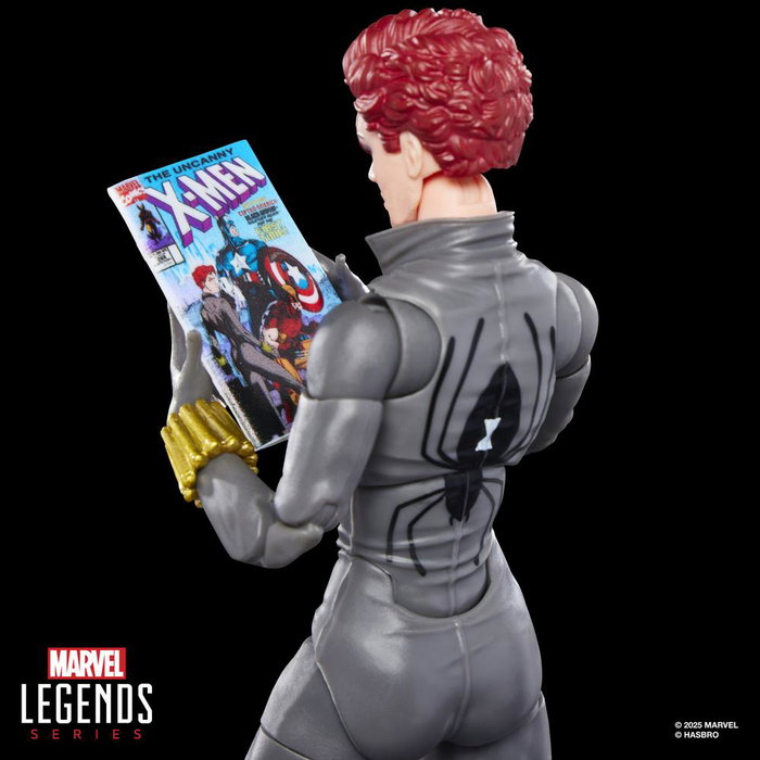 Hasbro Marvel Legends Series Figura Black Widow 15cm Escala 1:12 Figura de Acción Coleccionable Inspirada en Cómic Uncanny X-Men #268 (1990) con Accesorios