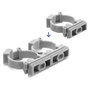DeLOCK 22071 Soporte para fundas de cables con clip de cierre, 100 unidades, gris