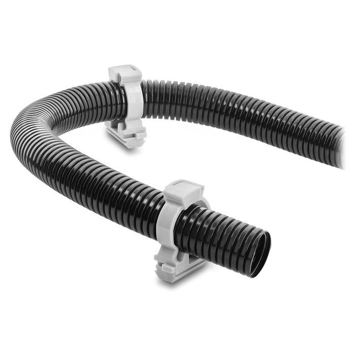 DeLOCK 22071 Soporte para fundas de cables con clip de cierre, 100 unidades, gris