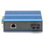 Digitus Convertidor de Medios Industrial Gigabit Ethernet RJ45 a Fibra SC Monomodo 20 km, 1000 Mbit/s, IP40, Montaje en Carril DIN