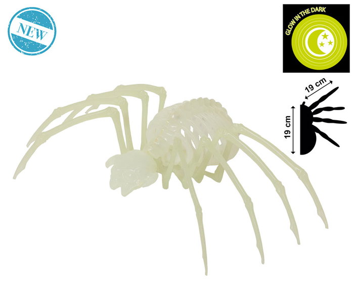 Araña Decoración Halloween Esqueleto Translúcido Brillo Oscuridad Animales Plástico Resistente Araña Decoración Halloween Esqueleto Translúcido Brillo Oscuridad Animales Plástico Resistente
