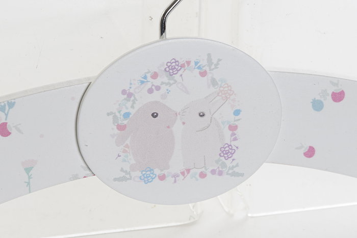 DKD Home Decor Percha Baby Rosa Azul 1.2 x 16 x 35 cm (8 Unidades) MDF Metal