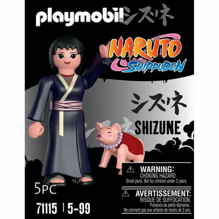 Playmobil Shizune 71115 Naruto Shippuden con Tonton de juguete de figura de acción