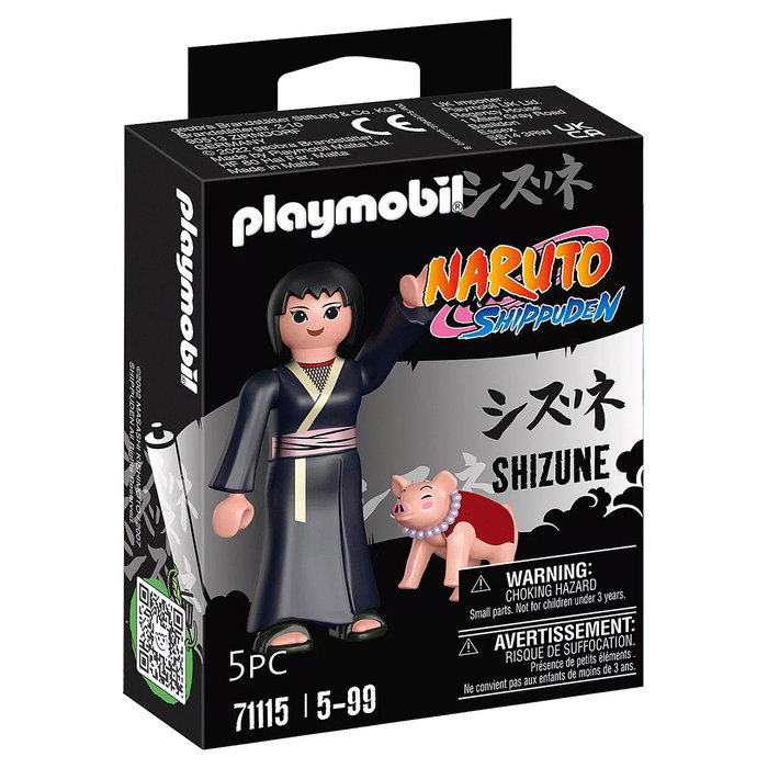 Playmobil Shizune 71115 Naruto Shippuden con Tonton de juguete de figura de acción