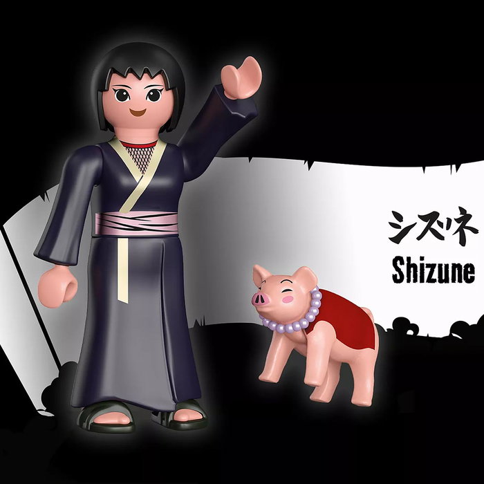 Playmobil Shizune 71115 Naruto Shippuden con Tonton de juguete de figura de acción