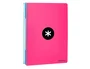 Antartik Cuaderno espiral A4 micro tapa dura 80h 100 gr cuadro 5mm rosa fluor