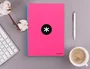 Antartik Cuaderno espiral A4 micro tapa dura 80h 100 gr cuadro 5mm rosa fluor