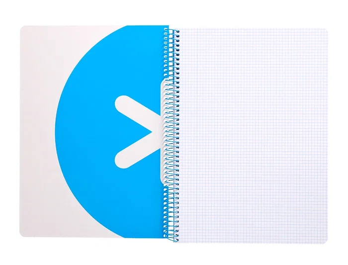 Antartik Cuaderno espiral A4 micro tapa dura 80h 100 gr cuadro 5mm rosa fluor