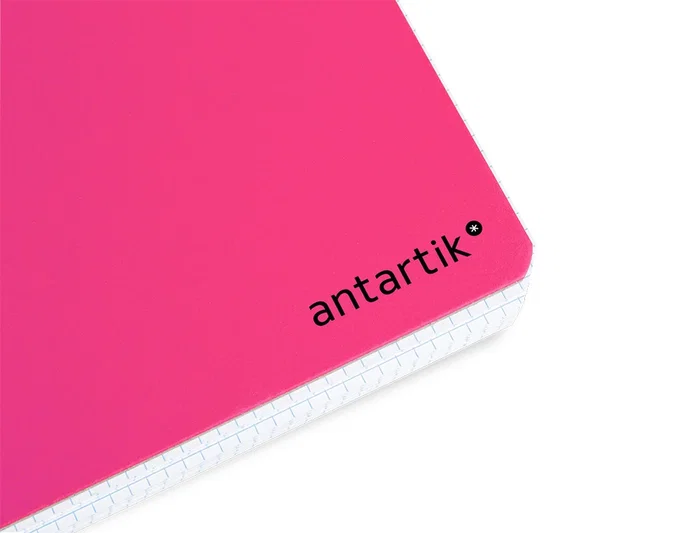Antartik Cuaderno espiral A4 micro tapa dura 80h 100 gr cuadro 5mm rosa fluor