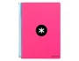 Antartik Cuaderno espiral A4 micro tapa dura 80h 100 gr cuadro 5mm rosa fluor