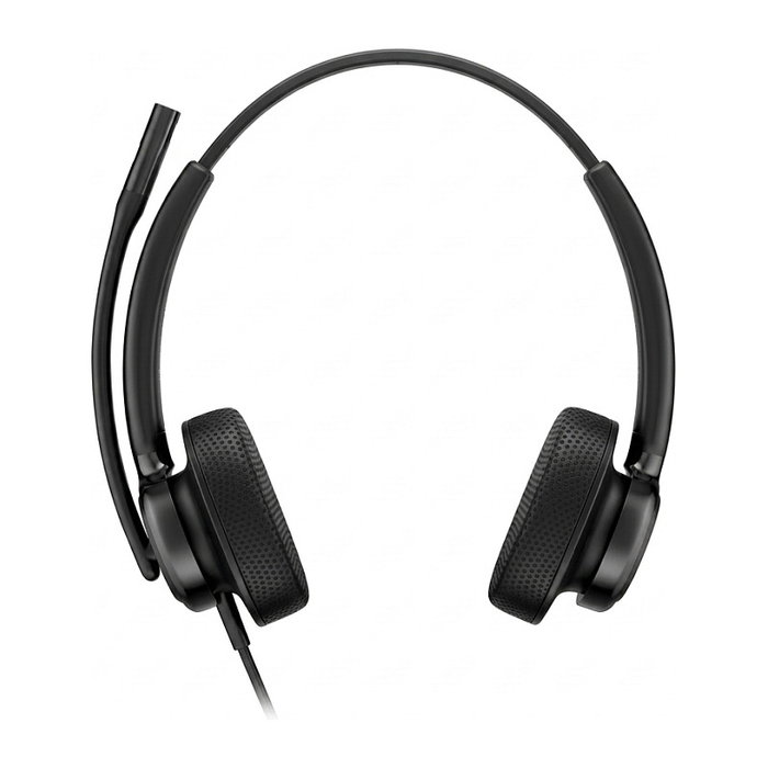 HP Poly Mission 425 Auriculares con cable USB estéreo Negro