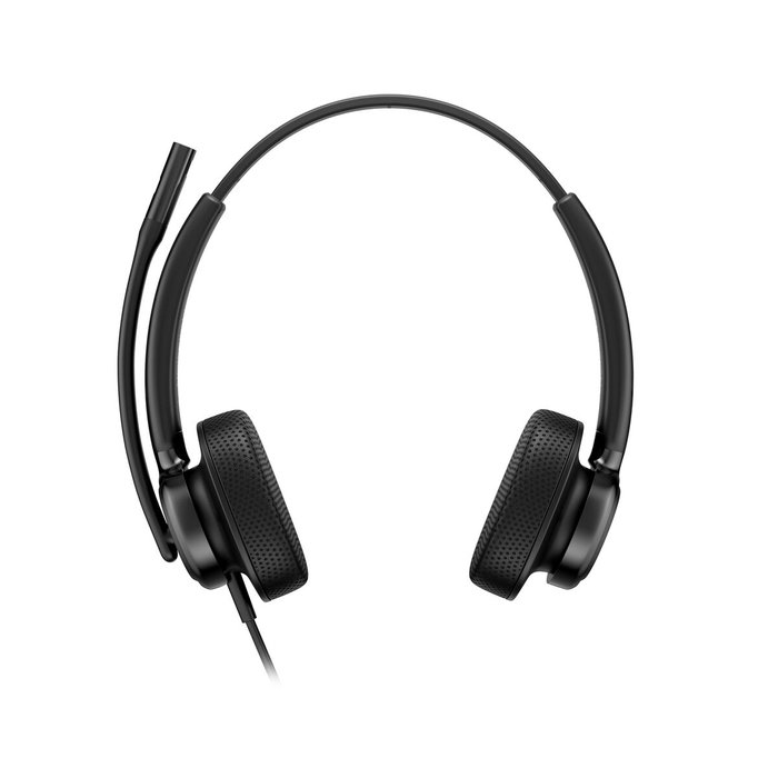 HP Poly Mission 425 Auriculares con cable USB estéreo Negro