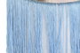DKD Home Decor Reposapiés Atlantico Azul Marino y Azul Celeste Poliéster y Metal 35 x 41 x 35 cm (2 Unidades)