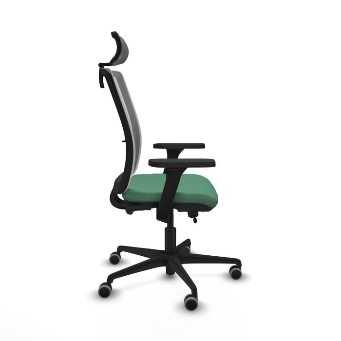 PIQUERAS Y CRESPO Silla de oficina Haches Verde esmeralda y Gris PIQUERAS Y CRESPO Silla de oficina Haches Verde esmeralda y Gris
