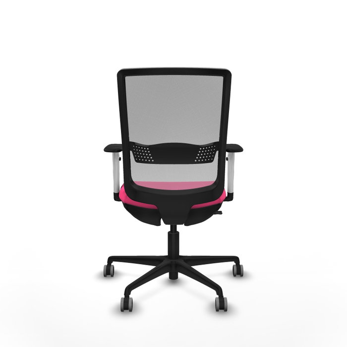 PIQUERAS Y CRESPO Silla de oficina Haches Rosa y Gris