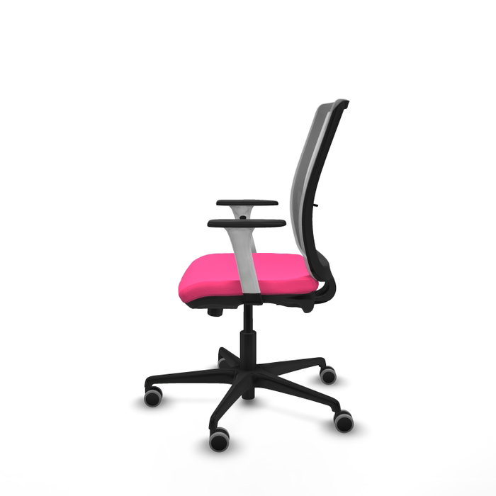 PIQUERAS Y CRESPO Silla de oficina Haches Rosa y Gris