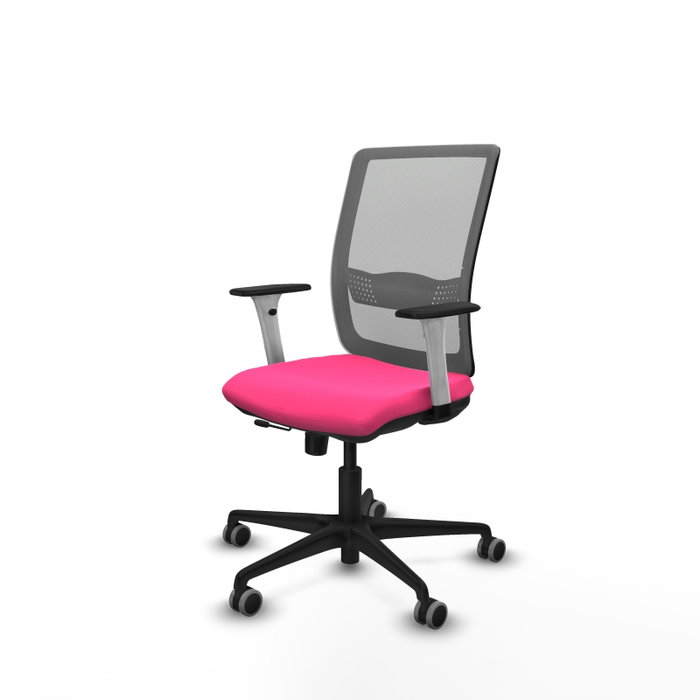 PIQUERAS Y CRESPO Silla de oficina Haches Rosa y Gris