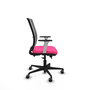 PIQUERAS Y CRESPO Silla de oficina Haches Rosa y Gris