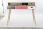 DKD Home Decor Escritorio Scandi Natural Blanco 120 x 50 x 98.5 cm