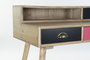 DKD Home Decor Escritorio Scandi Natural Blanco 120 x 50 x 98.5 cm