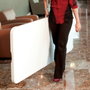 Color Baby Mesa rectangular plegable blanca 182X76X73,5 cm