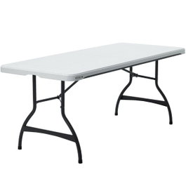Color Baby Mesa rectangular plegable blanca 182X76X73,5 cm