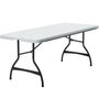 Color Baby Mesa rectangular plegable blanca 182X76X73,5 cm