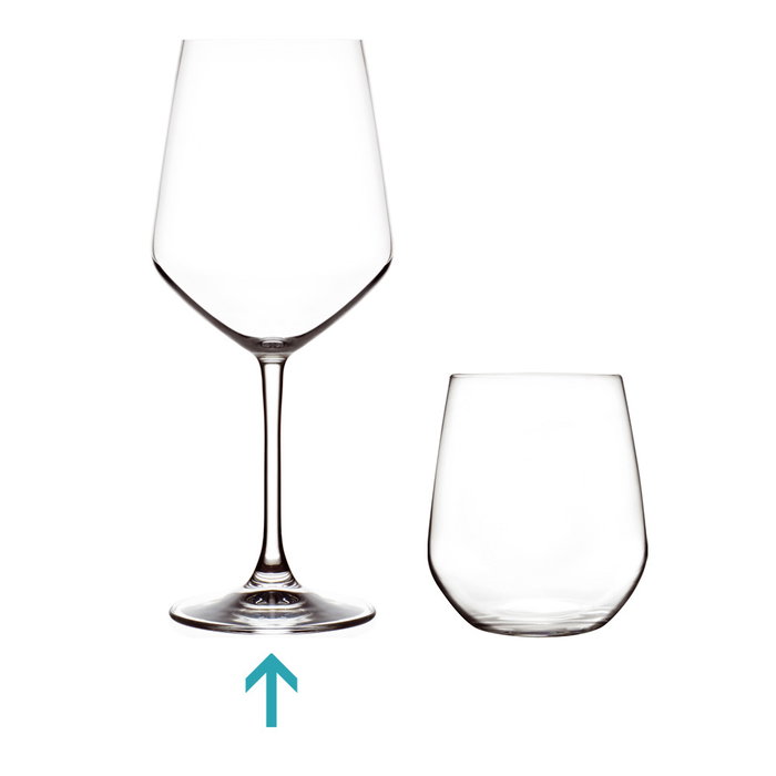 Rcr Cristalleria IT Copa 550 Ml Mm de Cristal Eco-luxion 220 mm Altura (6 Unidades)