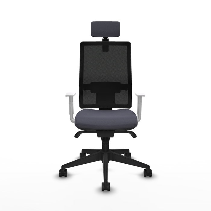PIQUERAS Y CRESPO Silla de oficina Horna con mecanismo Sincro, Gris oscuro y Negro PIQUERAS Y CRESPO Silla de oficina Horna con mecanismo Sincro, Gris oscuro y Negro