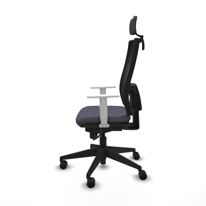 PIQUERAS Y CRESPO Silla de oficina Horna con mecanismo Sincro, Gris oscuro y Negro PIQUERAS Y CRESPO Silla de oficina Horna con mecanismo Sincro, Gris oscuro y Negro