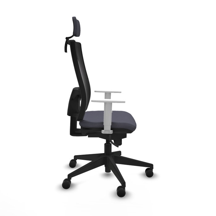 PIQUERAS Y CRESPO Silla de oficina Horna con mecanismo Sincro, Gris oscuro y Negro PIQUERAS Y CRESPO Silla de oficina Horna con mecanismo Sincro, Gris oscuro y Negro